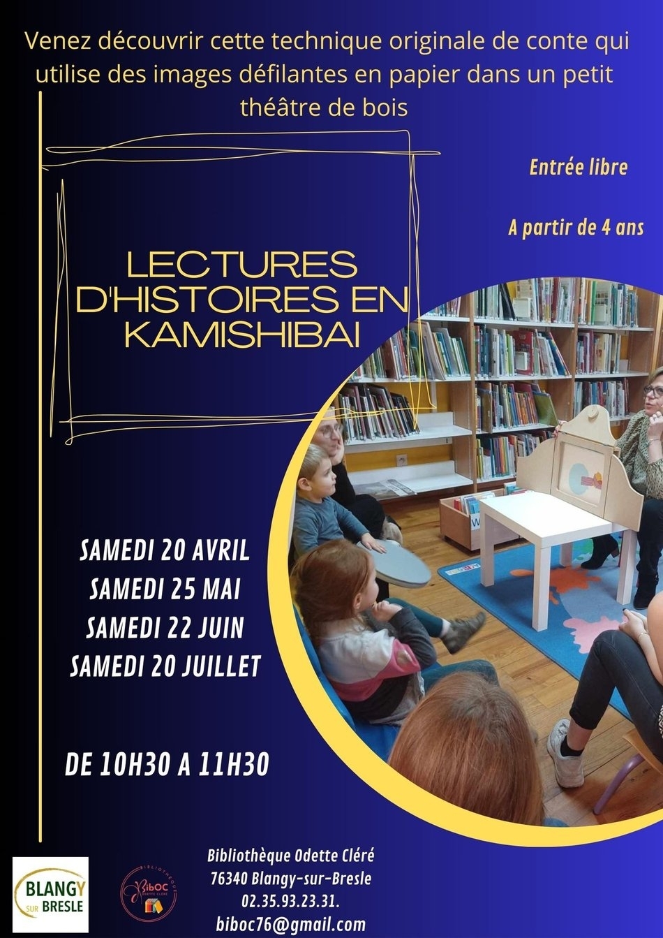 Kamishibaï - lecture d'histoires