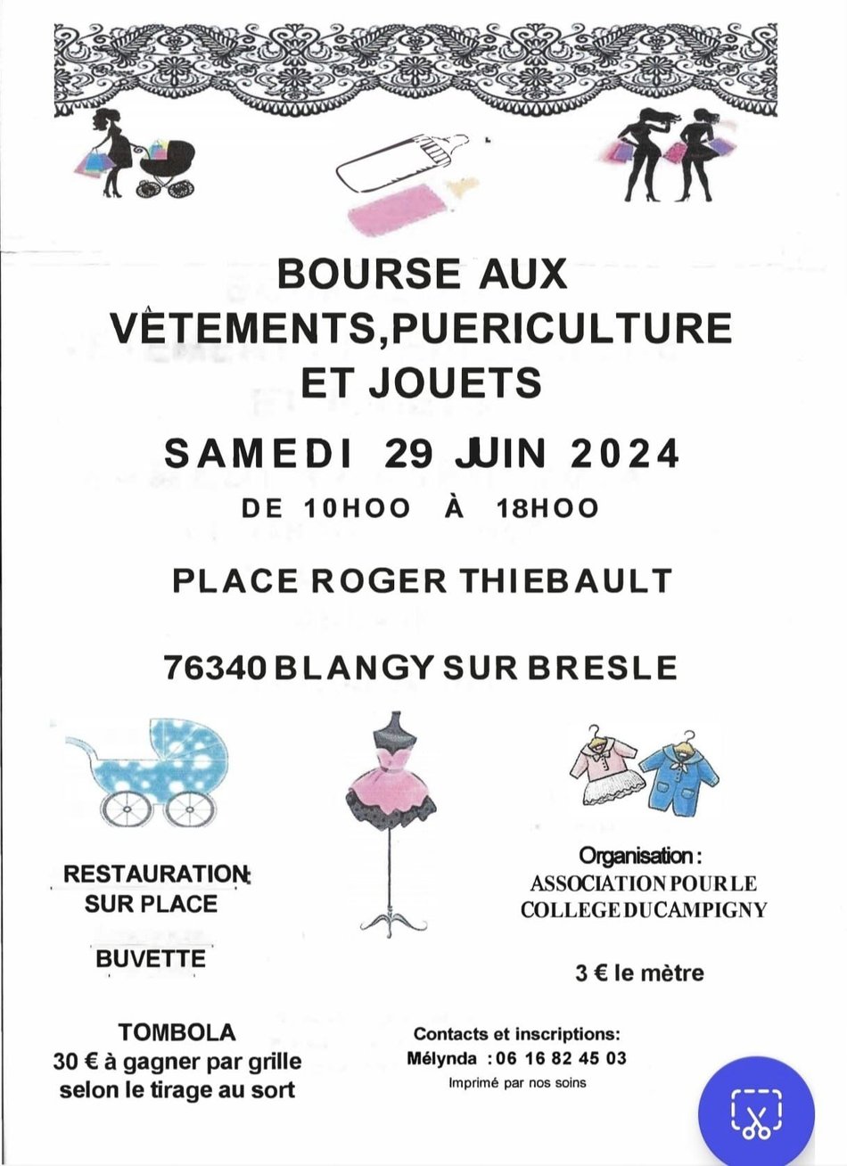 Bourse vêtements, puériculture, jouets