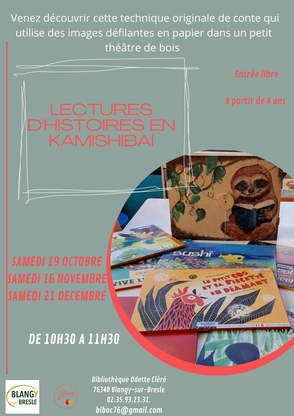 Kamishibaï - lecture d'histoires