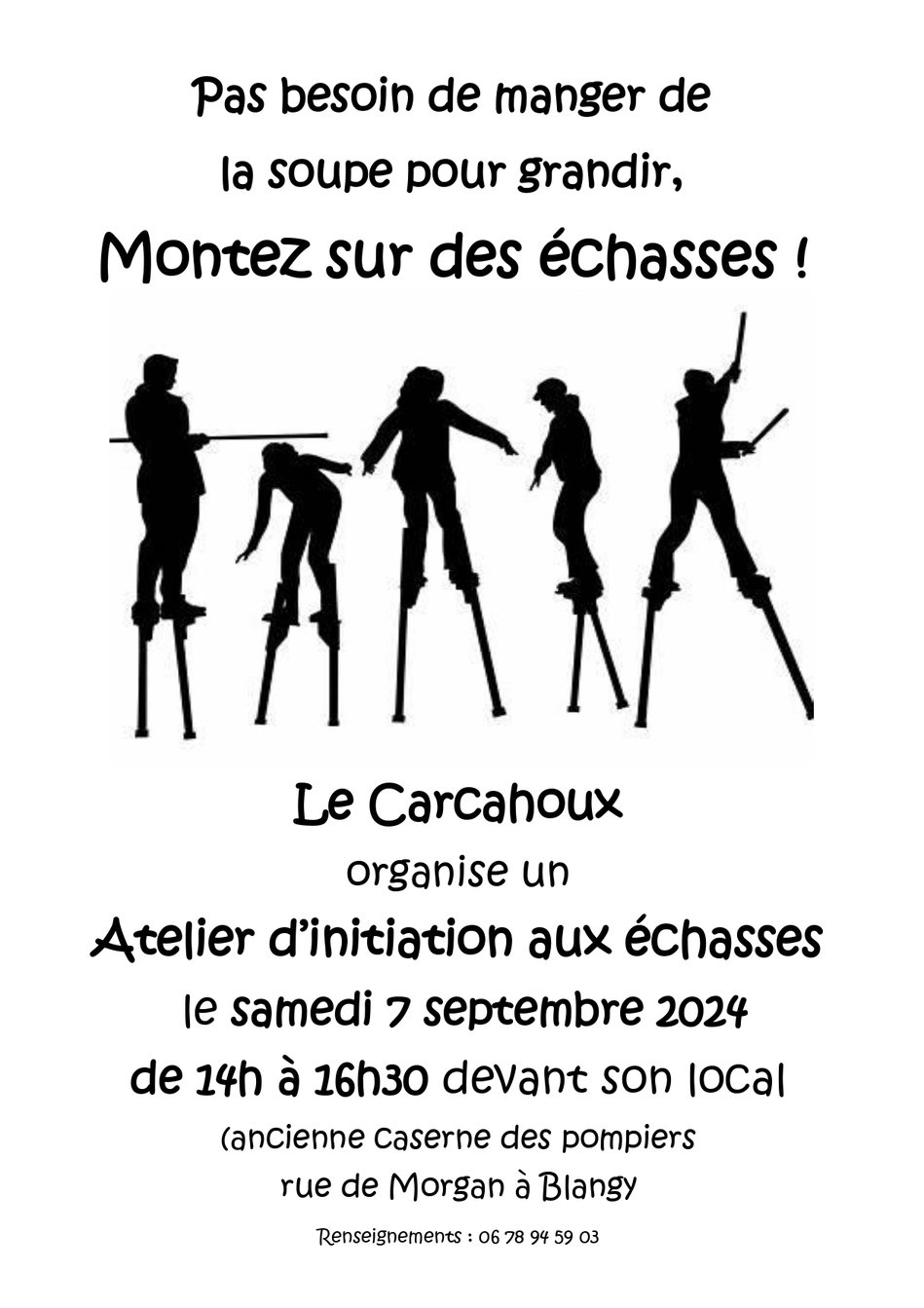 Initiation aux échasses
