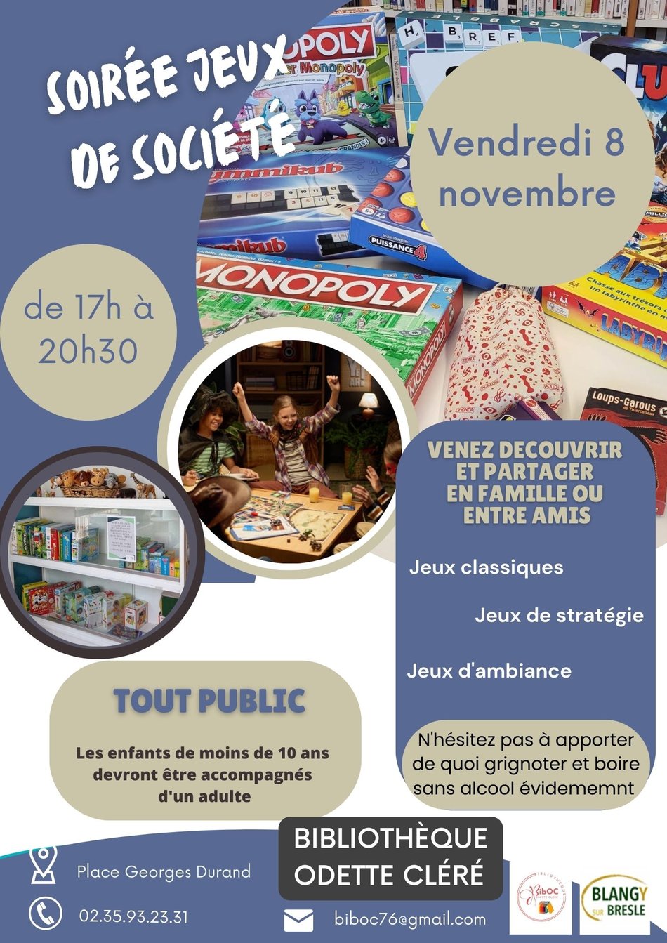 Soirée jeux de société