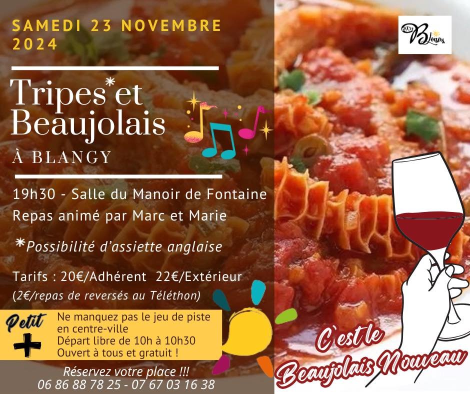 Repas tripes et Beaujolais