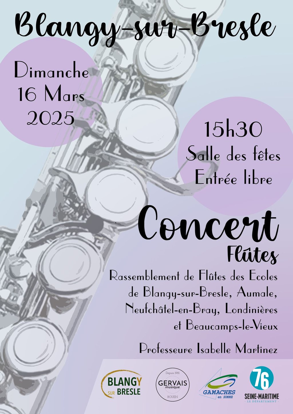 Concert de flûte traversière