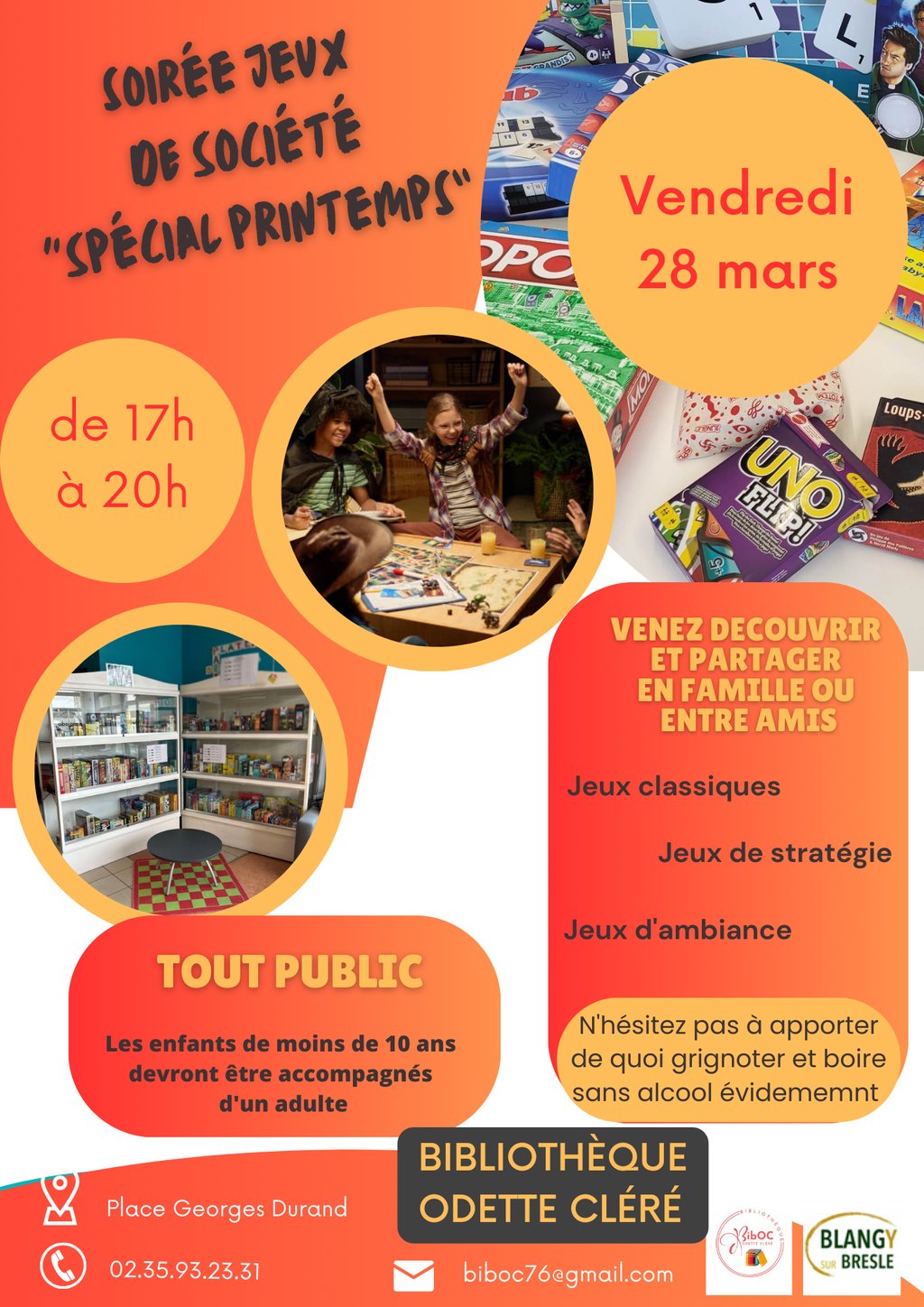 Soirée jeux de société
