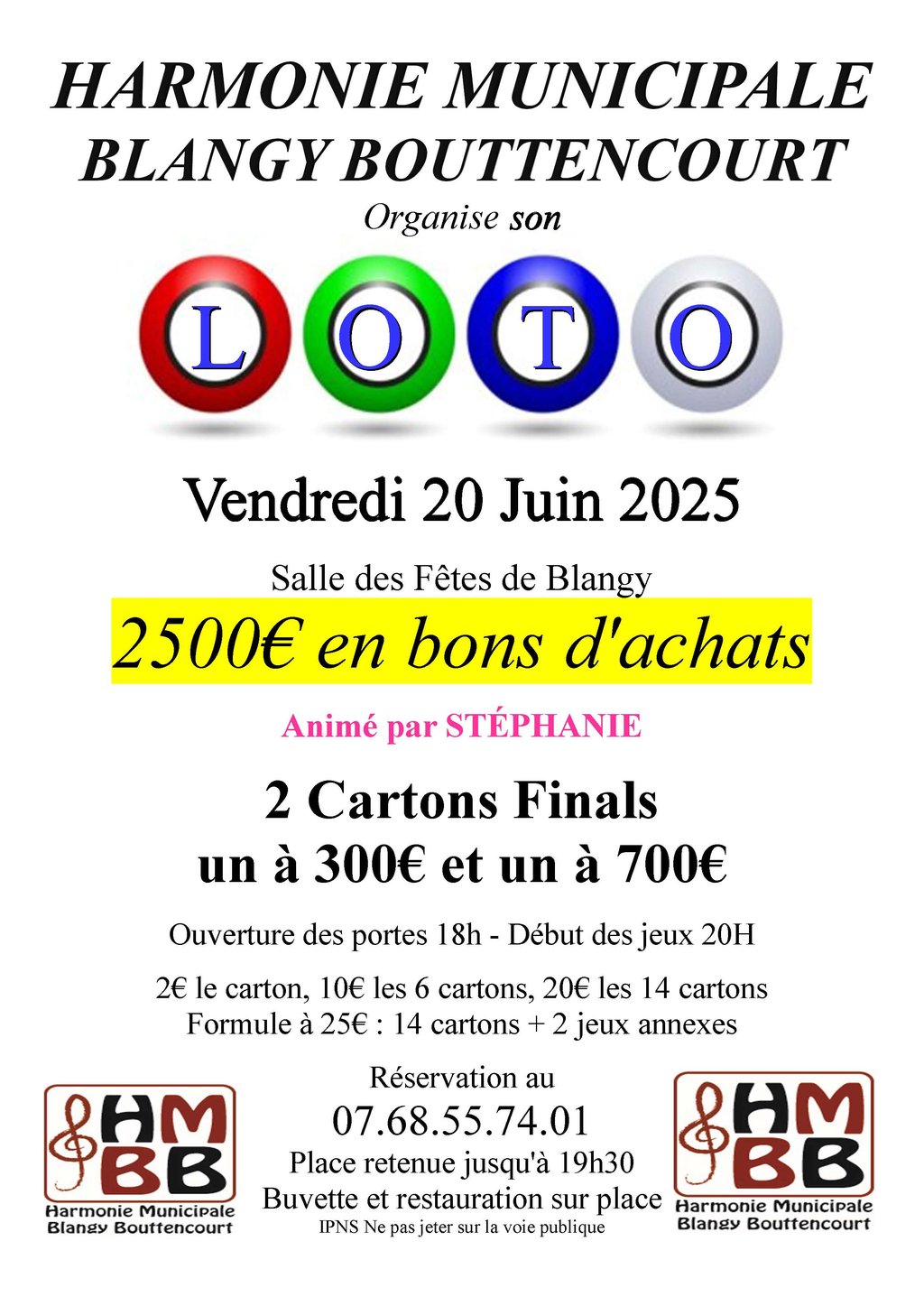 Loto de l'Harmonie municipale
