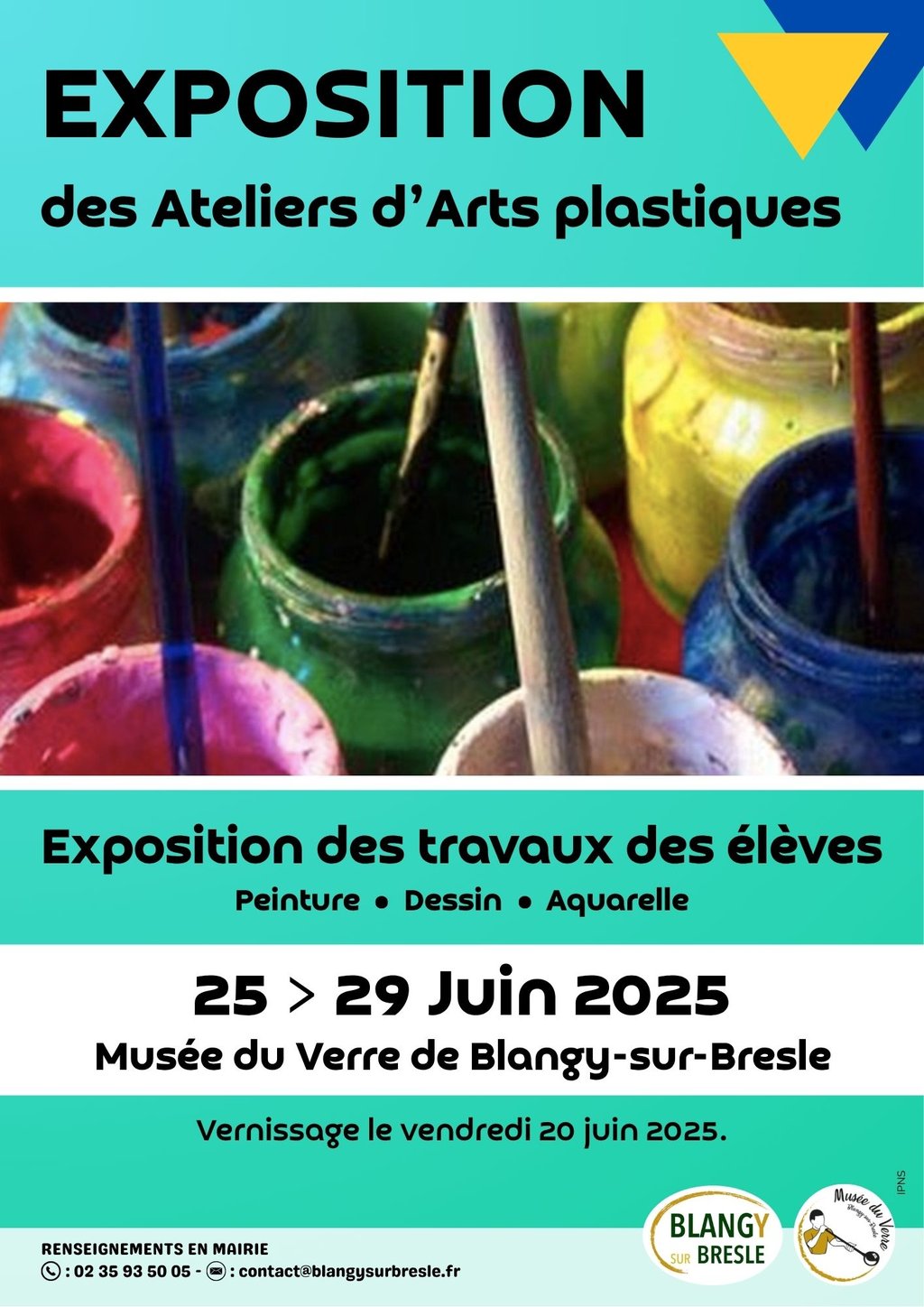 Exposition des travaux des élèves des ateliers d'arts plastiques