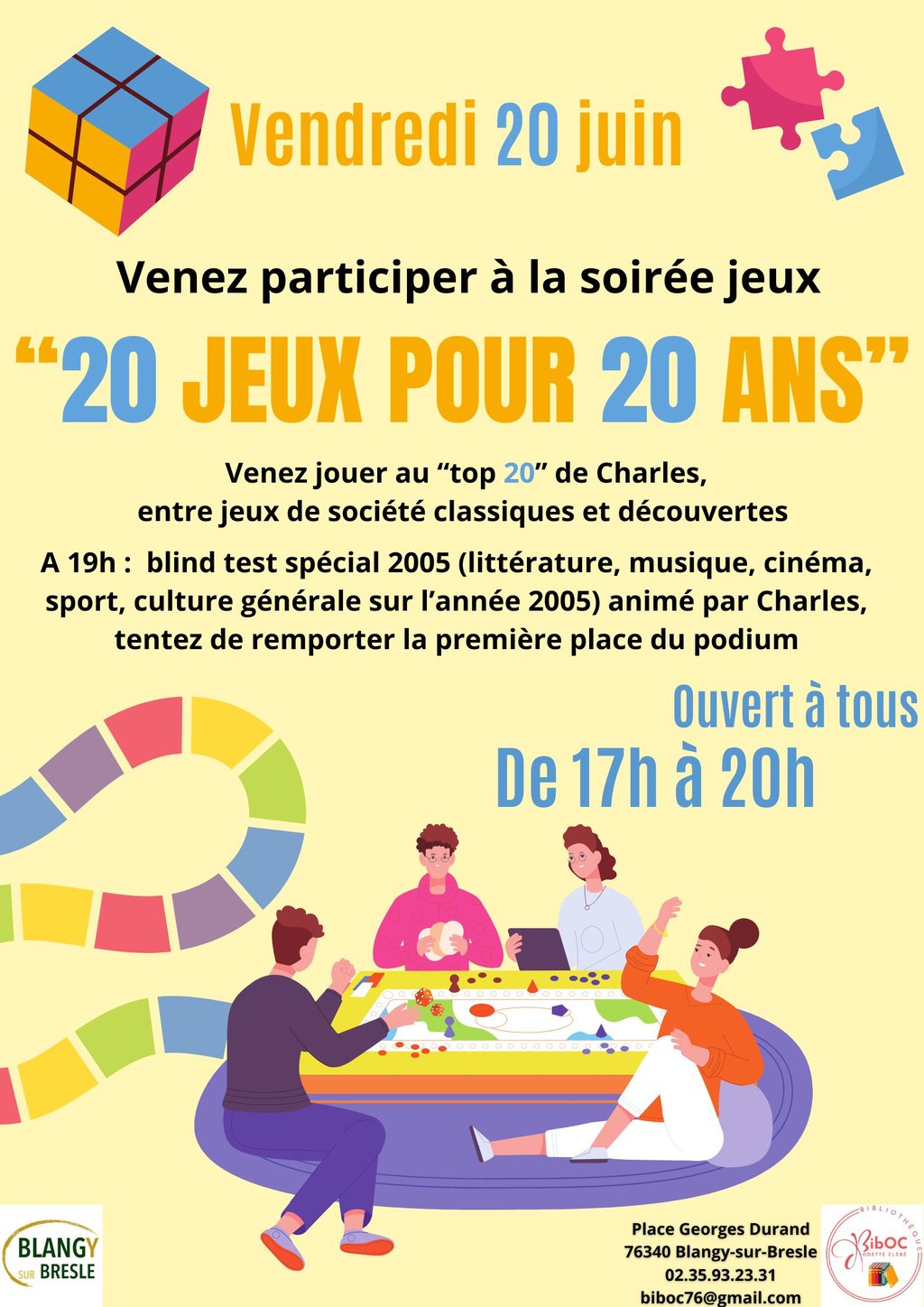 20 jeux pour 20 ans