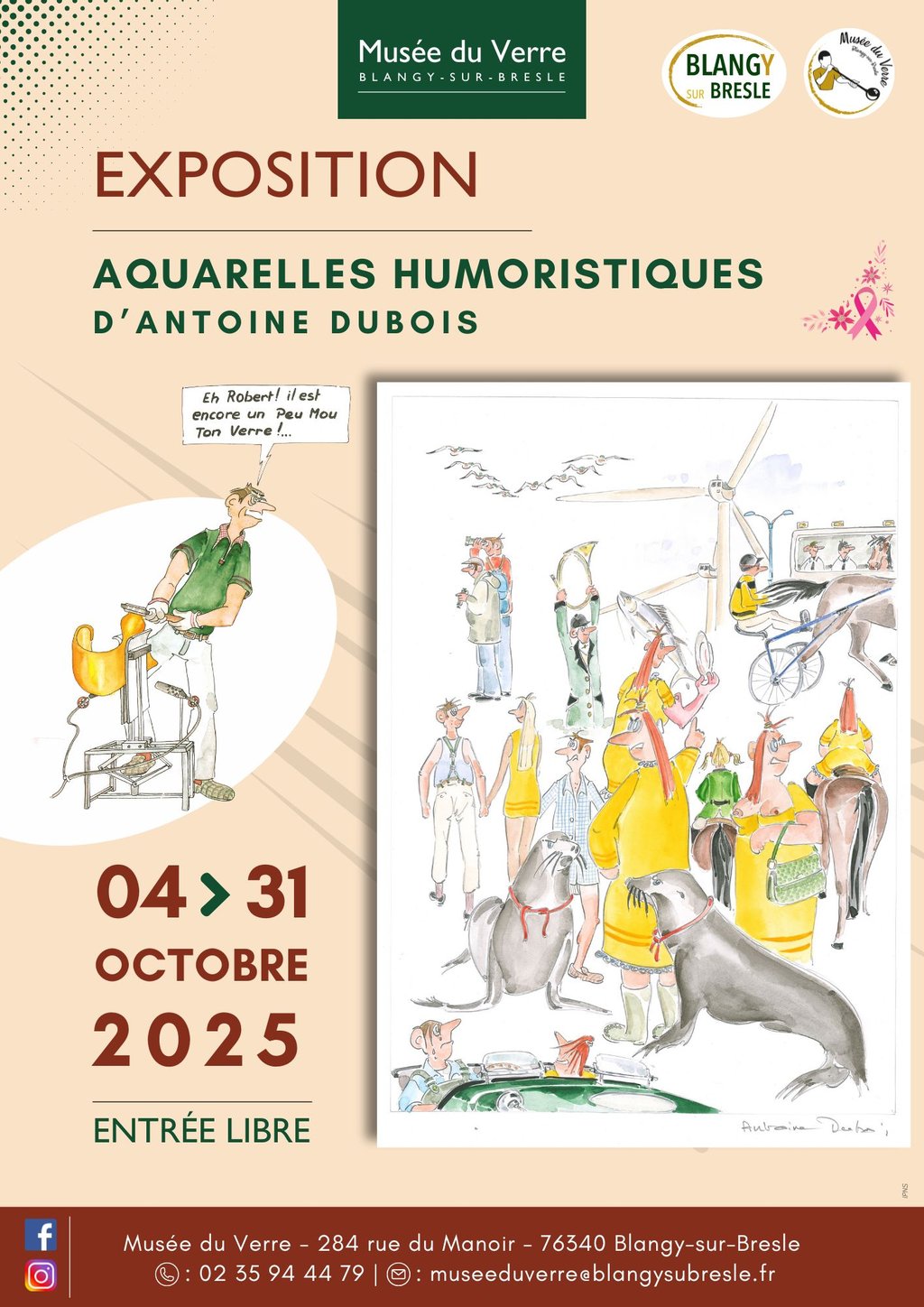 Expo d'aquarelles humoristiques