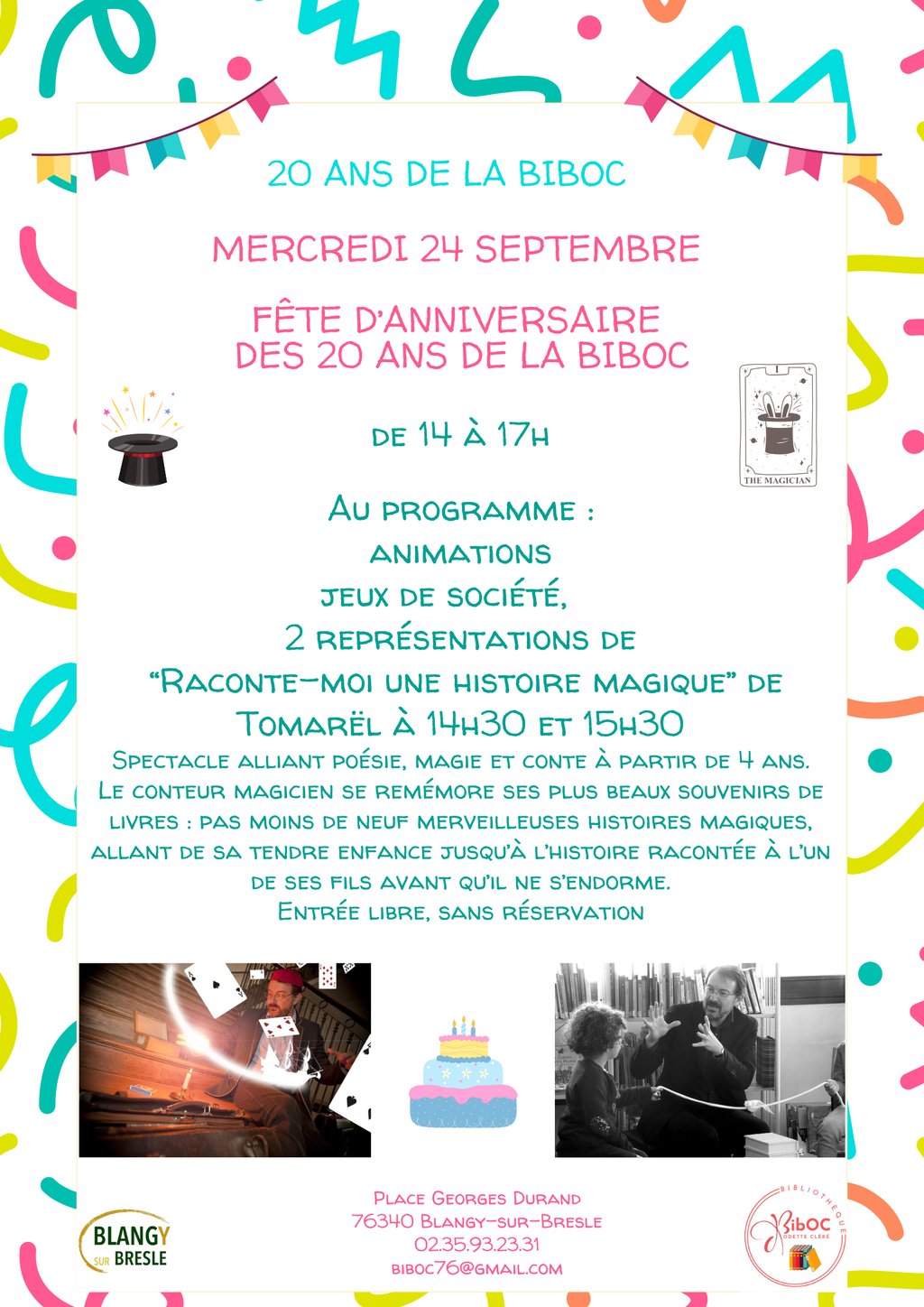 Fête d'anniversaire des 20 ans de la BibOC