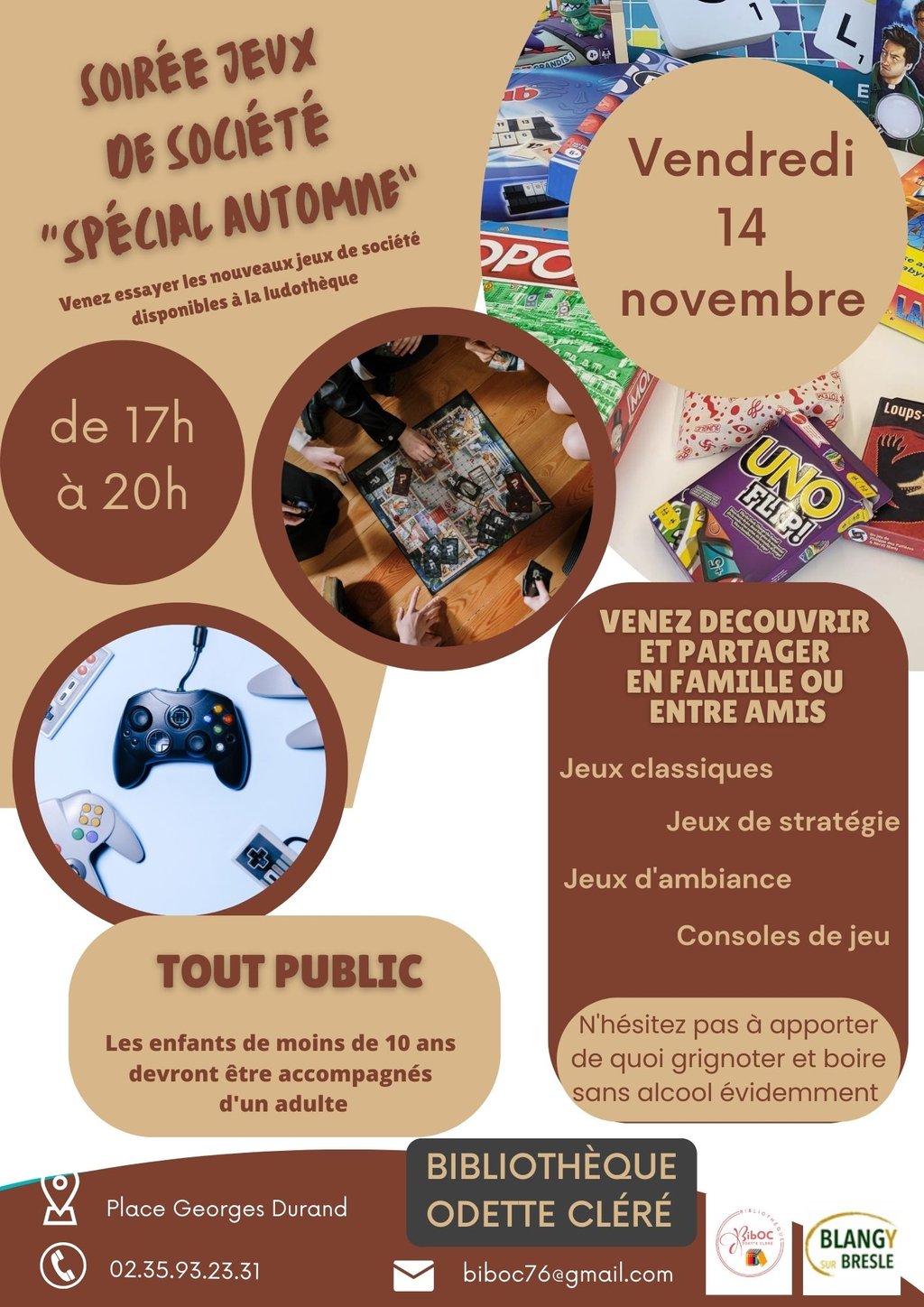 Soirée jeux de société 🍂