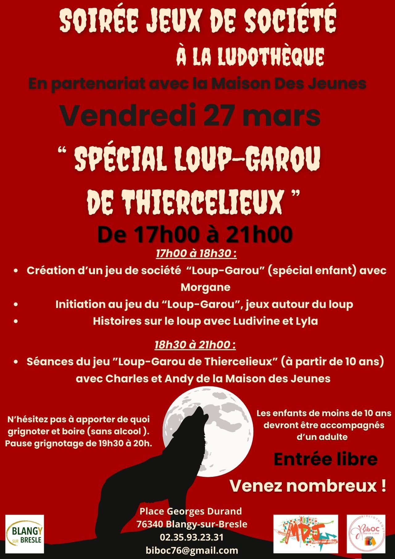 Soirée jeux de société