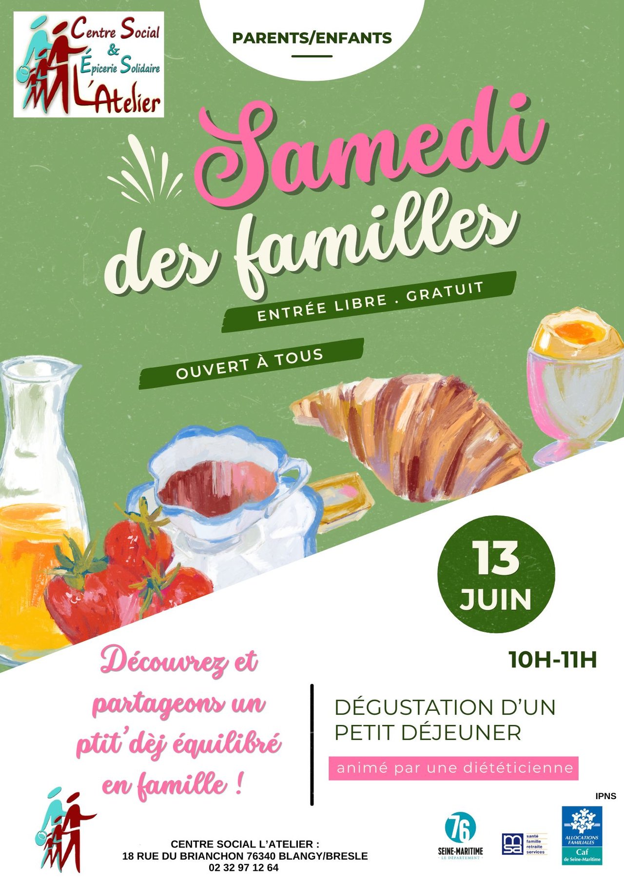 👨‍👩‍👧‍👦 Samedi des Familles 🥐