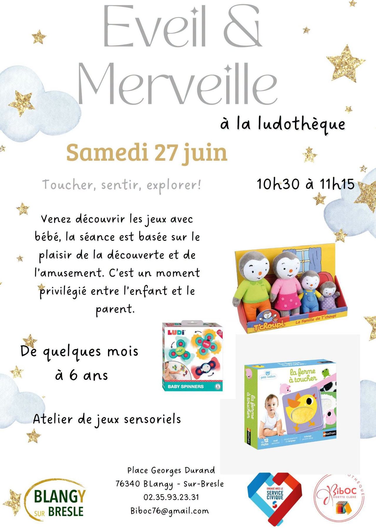 ✨👶 Éveil & Merveille à la ludothèque ✨