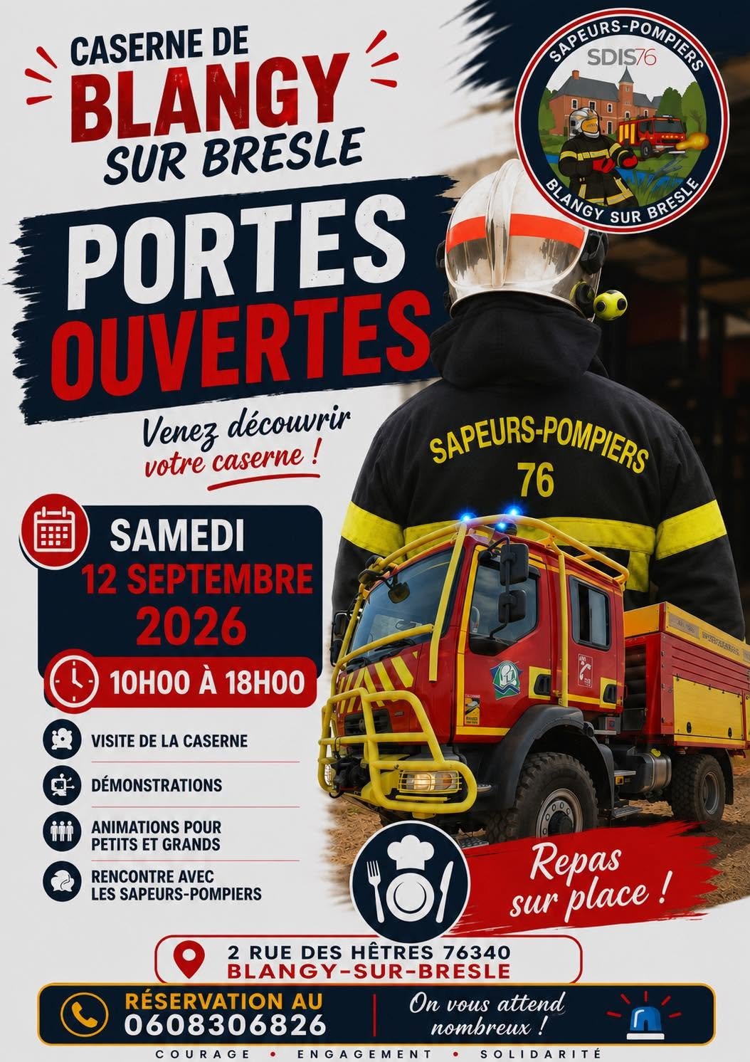 Portes ouvertes - Caserne de Blangy-sur-Bresle 🚒